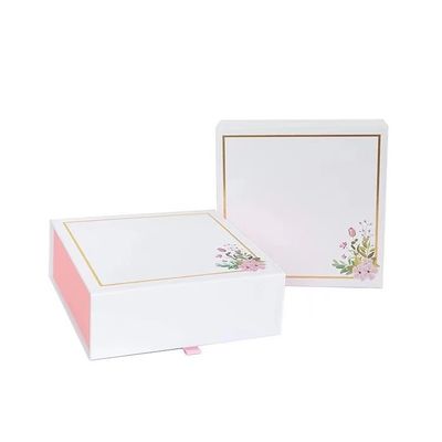 White 2mm A4 Size Gift Box , Flat Pack Gift Boxes With Logo Printed